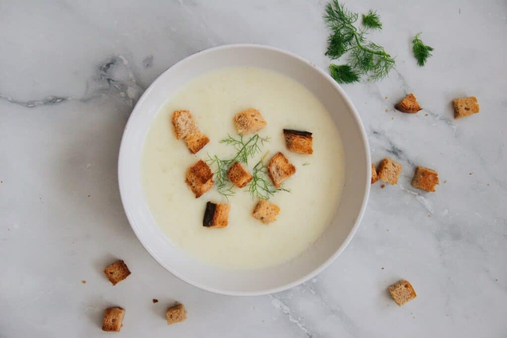 potato soup with cheese