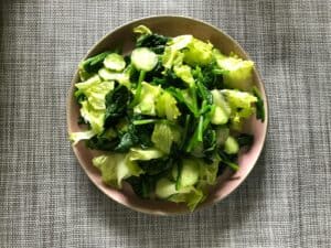 cabbage and spinach